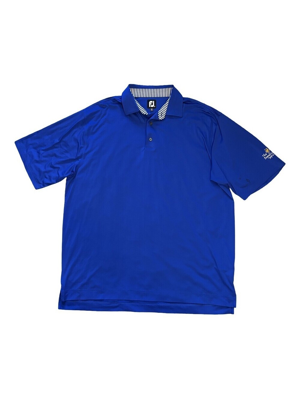 FJ Footjoy Polo Shirt Men's Size 2XL Blue Short Sleeve Golf